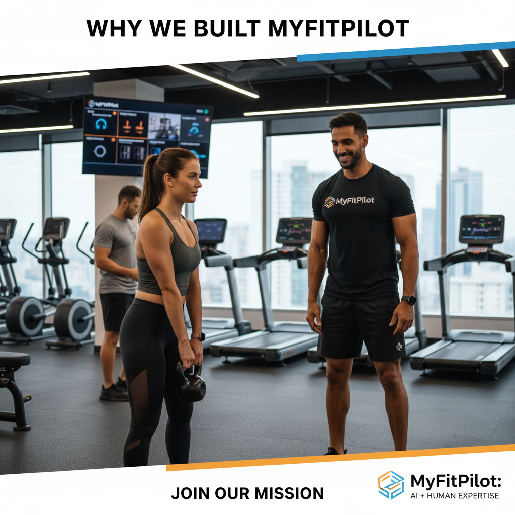 Gym trainer with client